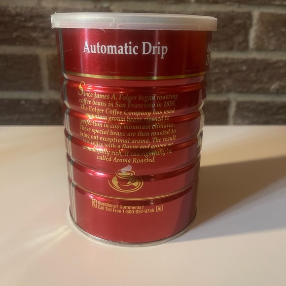 Vintage Folgers Tin Can - Picture 3 of 6